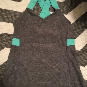 Gray and Teal Lululemon tank